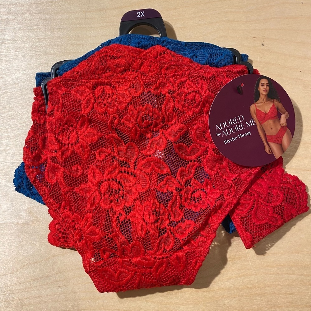 Adored by Adore Me Blythe Thong 2 Pack 2X (IY)